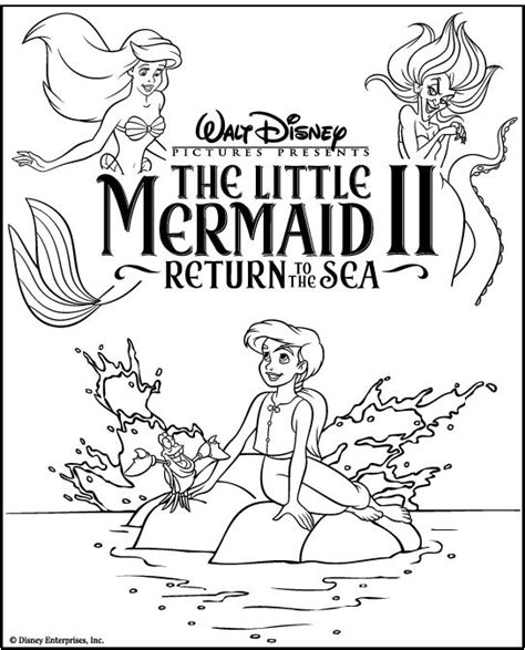 40 the little mermaid printable coloring pages for kids. Disney coloring page - The Little Mermaid II | The little ...