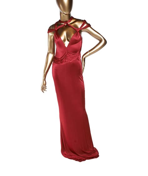 Gucci By Tom Ford Deep Red Gown Janet Mandell