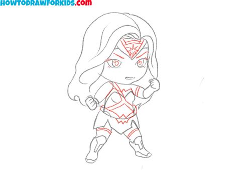 How To Draw Wonder Woman Easy Drawing Tutorial For Kids