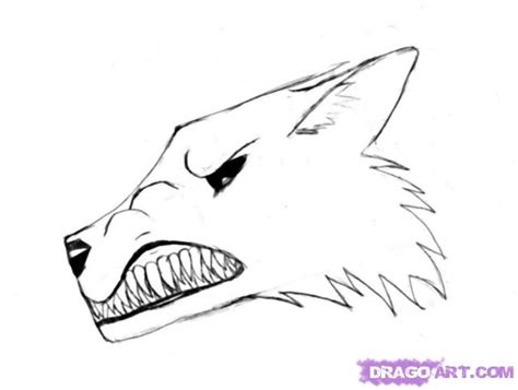 Easy Wolf Drawing Tutorial At Explore Collection