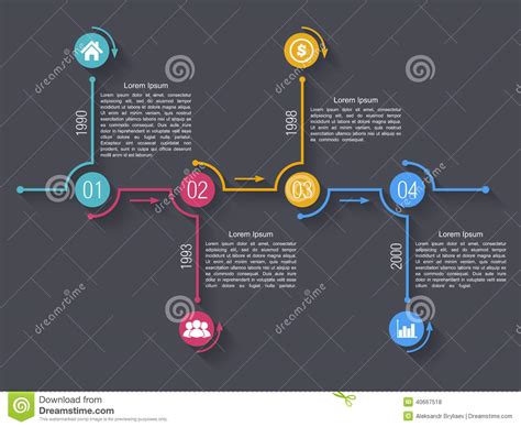 Timeline Infographics Design Template Stock Vector Image 40667518