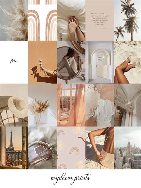 Boujee Boho Aesthetic Wall Collage Kit Digital Download Etsy In 2020