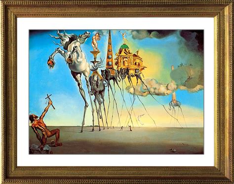 Salvador Dali Limited Lithograph Temptation Of St Anthony