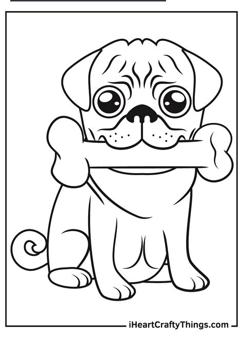 Pug Coloring Pages Updated