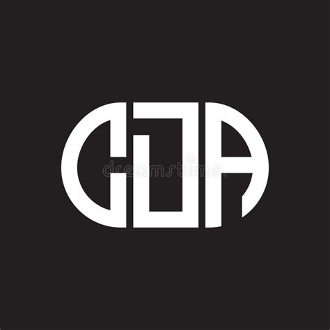 Diseño De Logotipo De Letra Cda En Fondo Negro Concepto De Logotipo De