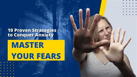 master your fears 10 proven strategies to conquer anxiety fearmanagement anxietyrelief