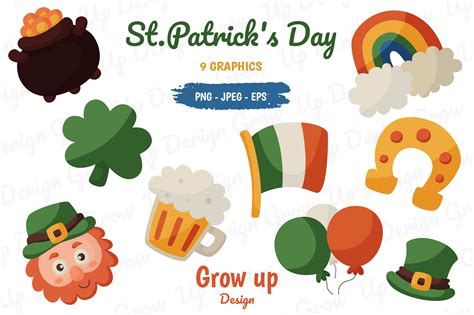 St Patricks Day Cartoon Clipart Graphic By Grow Up Design · Creative