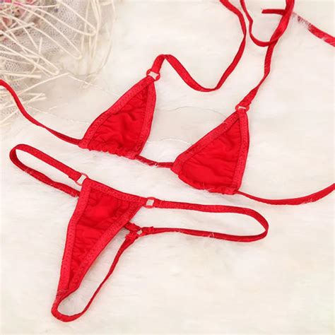 Women G String Thong Bikini Swimsuit Summer Hot Sexy Mini Bikinis Bandage Swimsuit Sex Brazilian