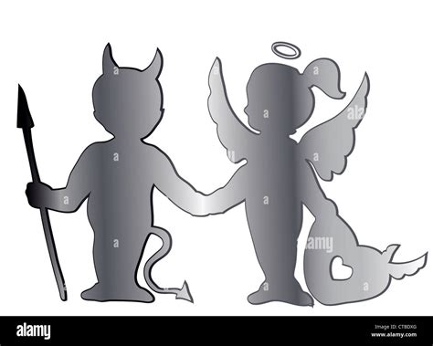 Angel And Devil Cut Out Stock Images And Pictures Alamy