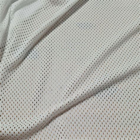 White Sports Mesh Fabric Sold By The Metre Etsy