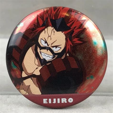 Official My Hero Academia Kirishima Eijiro Red Riot Anime Can Badge Pin