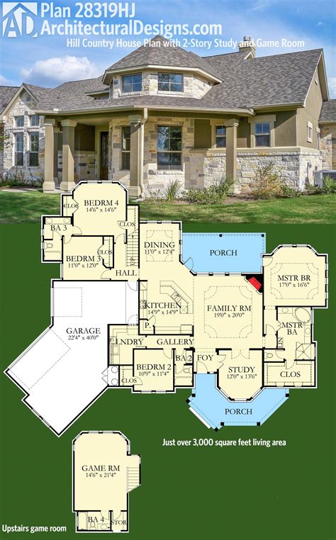 Henry Approved Architectural Designs House Plan 28319hj Has A 2 Story