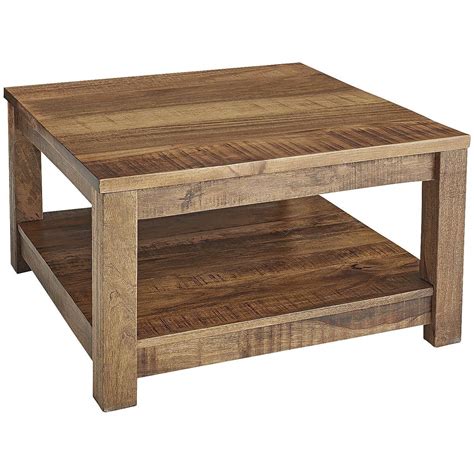 Brown Parsons Square Coffee Table Java Wood Buildwoodtable