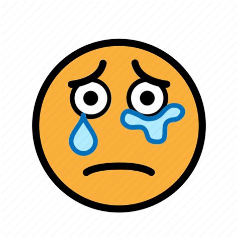 Pain Sad Sad And Cry Smiley Tear Icon