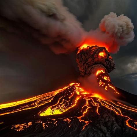 A Volcano Eruption That Looks Like A Apocalypse With Openart
