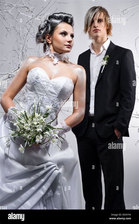 Beautiful Bride And Groom Stock Photo Alamy