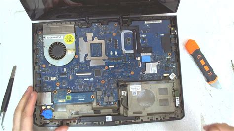 Alienware M14x R1 R2 Disassembly Fan Cleaning Youtube