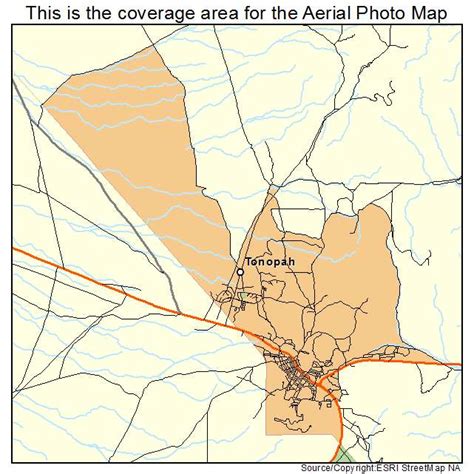 Aerial Photography Map Of Tonopah Nv Nevada