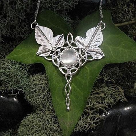 Celtic Woodland Moonstone Necklaces In Sterling Silver Etsy Celtic