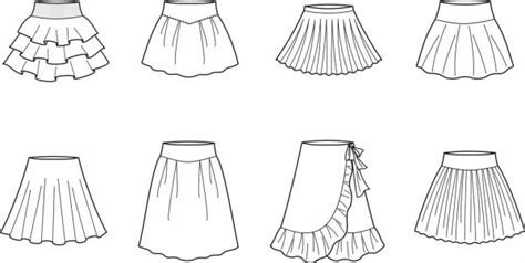 Set Of Skirts — Stock Vector © Sibiryanka 38240183