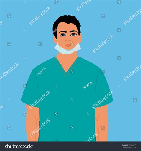 Surgeon Doctor Nurse Vector Illustration Stock Vector Royalty Free