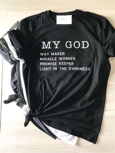 My God Way Maker Miracle Worker Promise Keeper Light Etsy Printed