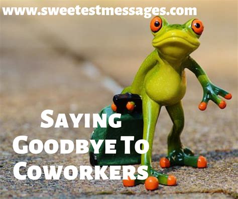 50 Messages Saying Goodbye To Coworkers Sweetest Messages