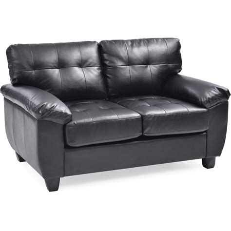 Glory Furniture Gallant Faux Leather Loveseat In Black Cymax Business