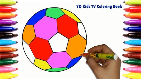 Soccer ball coloring pages will make a vivid impression on young fans of the popular game. How to Draw and Paint Soccer Ball | Coloring Pages for ...