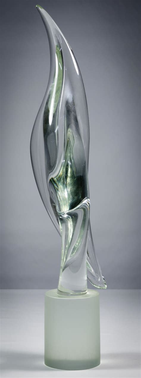 Livio Seguso Italian B1930 Abstract Glass Sculpture