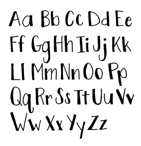 Basic Hand Lettering Whimsical Print Amy Latta Creations Basic