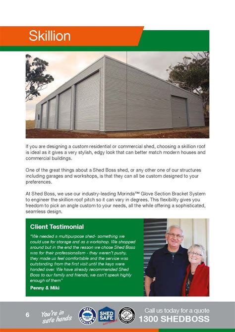 Brochure Shed Boss Quality Sheds And Garages
