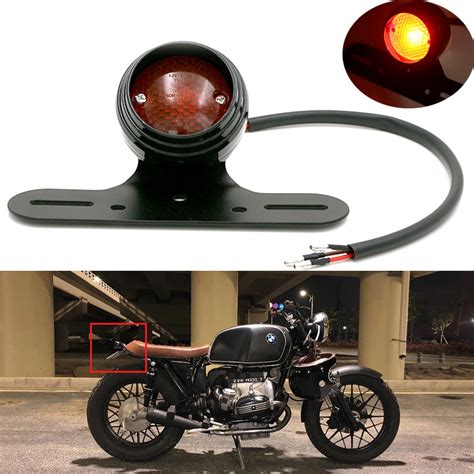 Universal Motorcycle 12v Led Retro Red Rear Brake Taillight Motorcycle