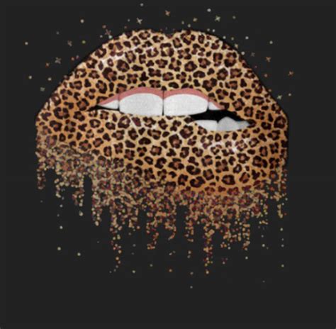 Leopard Lips Mouth Fashion Leopard Print Lip Png Download Etsy