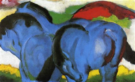 Homepage franz marc the little blue horse 1. The Little Blue Horses, 1911 - Franz Marc - WikiArt.org
