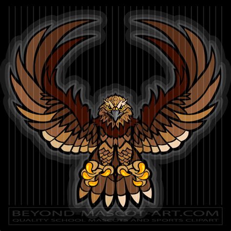 Falcon Mascot Graphic Vector Image