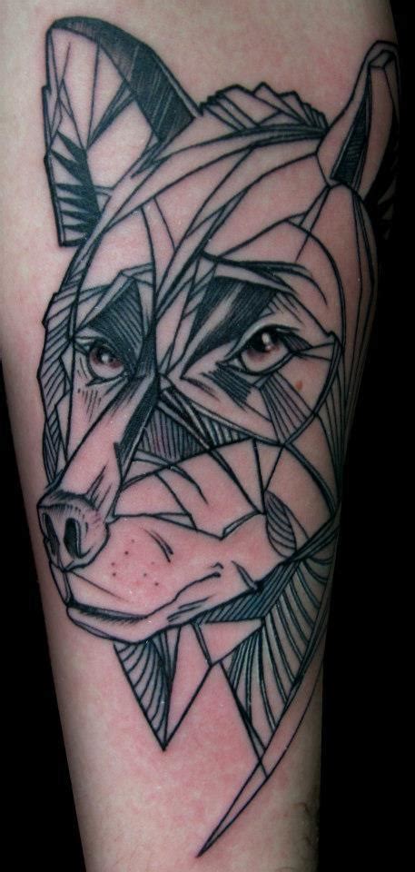 — My First Tattoo An Abstract Wolf Done At