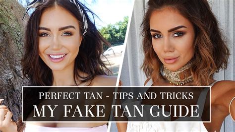 How To Fake Tan And Tips For A Perfect 7 Day Fake Tanning Routine Pia Muehlenbeck Youtube