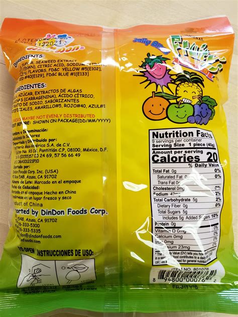 Dindon Fruitys Ju C Jelly Bag Crowsnest Candy Company