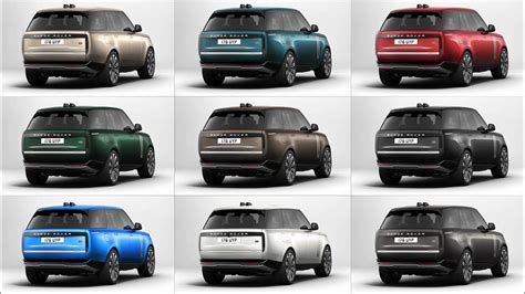 New 2022 Range Rover Colors All 33 Shades And Wheels Youtube