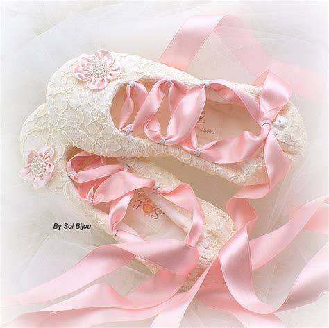 Ivory Ballet Flats Pink Ballet Shoes Lace Bridal Shoes Wedding Flats