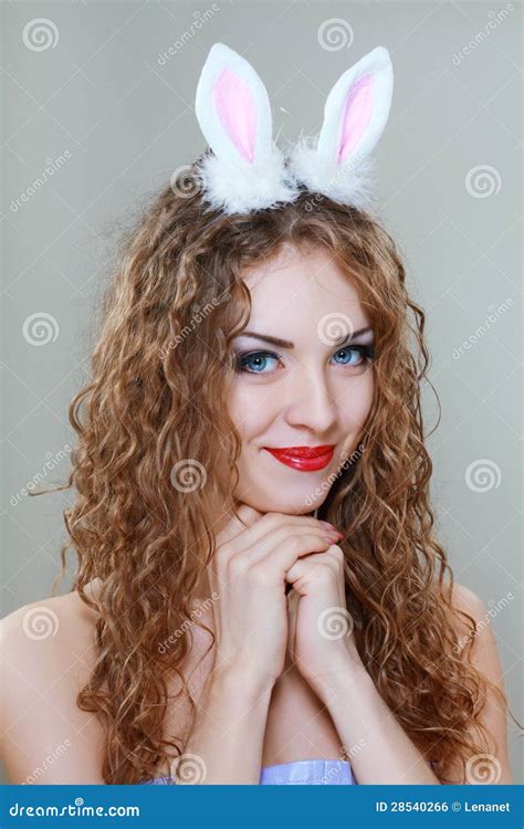 Bunny Girl Stock Photo Image Of Celebration Hair Human 28540266