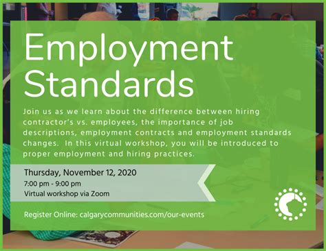 Employment Standards - Federation of Calgary Communities