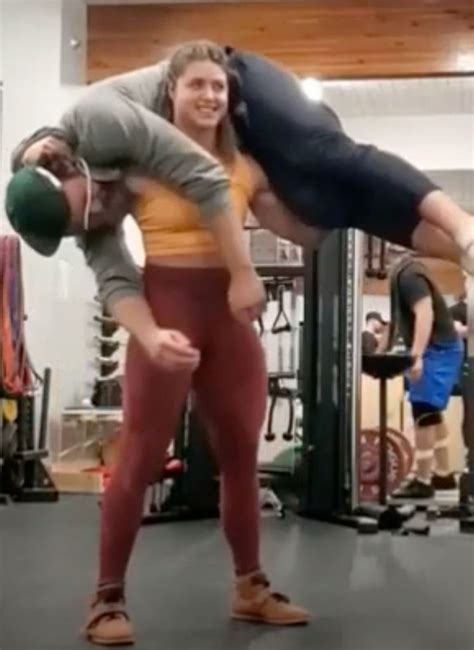 Powerful Girl Lifts Guy On Shoulders By Bigelowmax On Deviantart