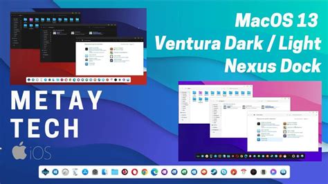 Macos 13 Ventura Dark And Light Windows 10 Theme Windows 10 A Macos