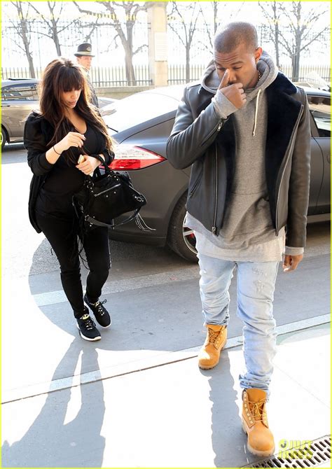 Kanye West And Kim Kardashian Pregnant Paris Departure After Easter