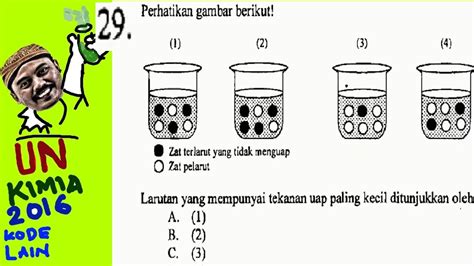 Penurunan Tekanan Uap Sifat Koligatif Un Kimia Pembahasan