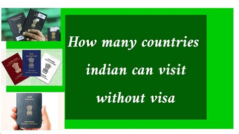 How Many Countries An Indian Can Visit Without A Visa General Awareness Questions Youtube