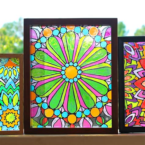 Arrange a visit the george w. Mark Montano: Faux Stained Glass Mandalas