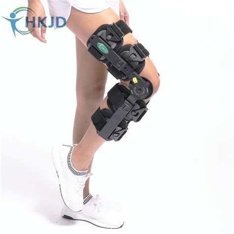 Medical Angle Adjustable Knee Brace Orthopedic Rom Hinged Knee Splint
